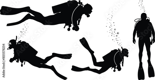 Female Musician Silhouette Collection Playing Violin, Women in Modern and Casual Attire Performing Music for Educational Lessons, Practice, and Performance Vector Design Isolated.