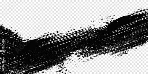 Vector grunge brush strokes texture rough black scratches for wallpaper, paint splatter template, dirt banner, watercolor design.