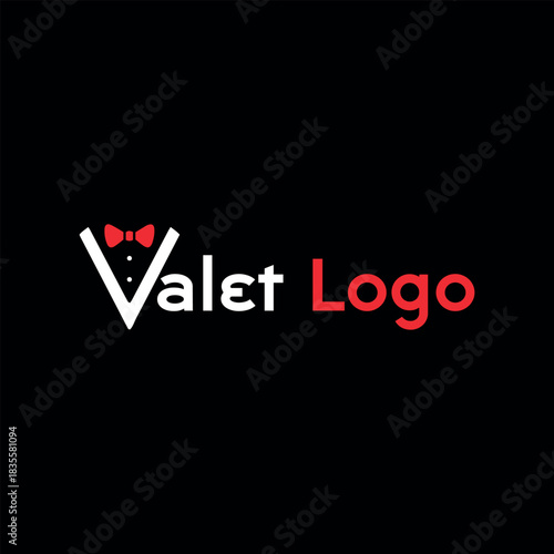 valet logo design vector format
