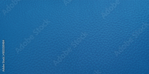 Bright blue artificial leather with large texture.