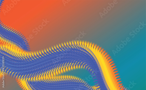 Vibrant abstract color wave with dynamic colorful gradient background design