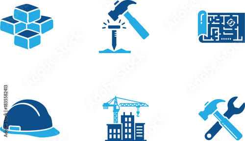 Build And Construction Tools Equipment Icon
