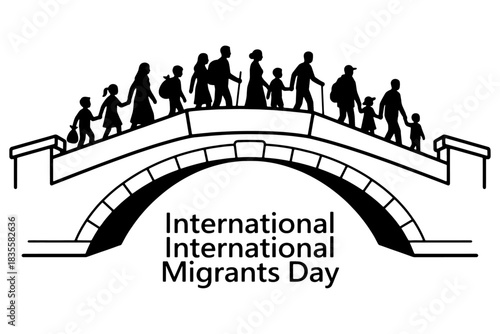 Migrants Day Vector Art,
International Migrants Day Vector Art,
Illustration Celebrating Migration and Awareness