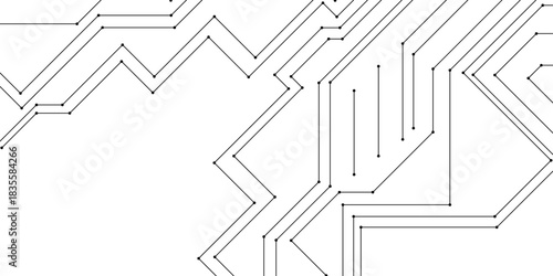 Abstract circuit board hi-tech digital technology and engineering vector graphic illustration suitable for website design, abstract futuristic circuit board line art technology on modern technology.