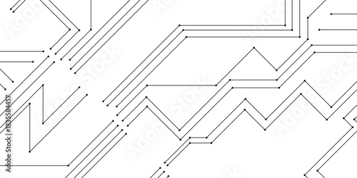 Abstract circuit board hi-tech digital technology and engineering vector graphic illustration suitable for website design, abstract futuristic circuit board line art technology on modern technology.