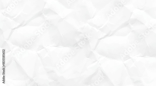white crumpled paper texture background, Crumpled, Wrinkled of white paper texture background.