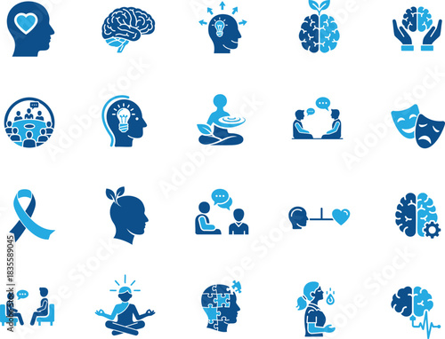 Psychology And Mental Health Awareness Icon