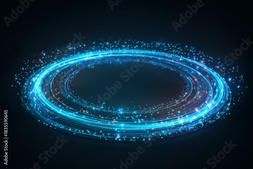 Blue Light Ring Motion