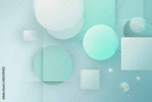 Aqua Soft Blurred Circles