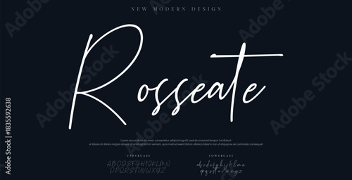 Minimal modern logo fonts. Typography minimalist urban digital fashion future creative logo font. vector illustration