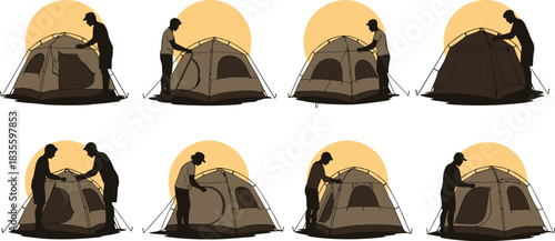 Vector silhouette collection of diverse business people shaking hands, illustrating successful negotiation, partnership, multi-ethnic agreement, cooperation, and professional greeting concepts.