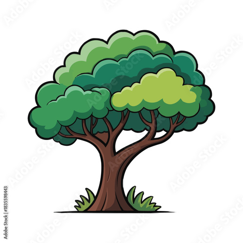 vector illustration of a tree