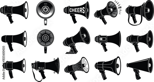 Set of Water Sport Black Silhouette Vectors Featuring Kayakers and Canoeists with Paddles, Isolated Outdoor Activity Graphic Icon Bundle.