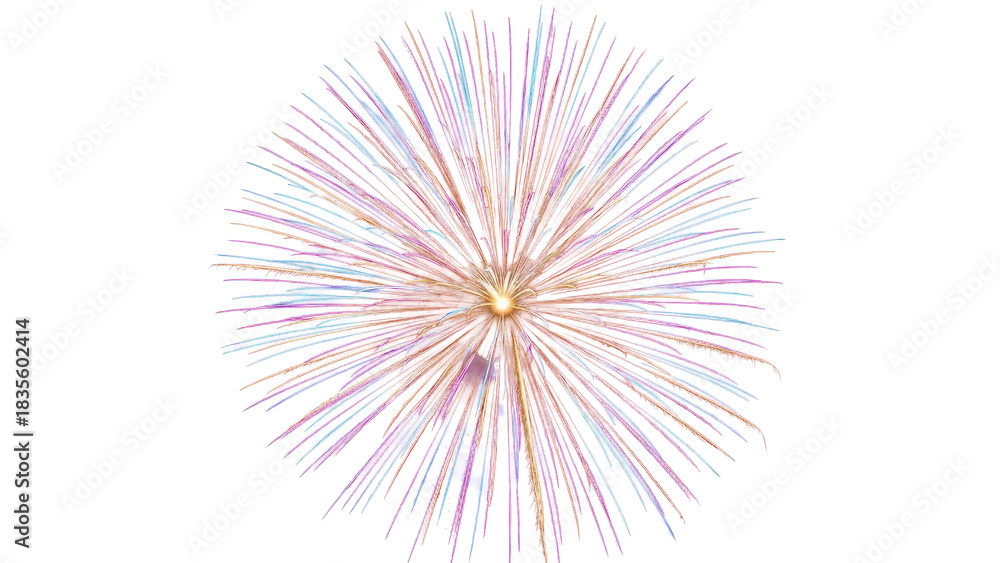Naklejka premium Golden firework texture, thin stroke lines. Isolated png illustration, transparent background. Design for overlay, montage, texture. Happy new year concept.