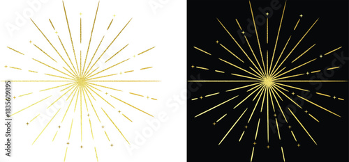Gold sparkle gold sparkle light shine and bright star white and gold sparkle with glitter light and stardust glow. Festive gold sparkle dust. Transparent Stock Illustration