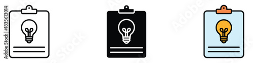 Concept icon vector. brainstorming sessions and creative project management symbol. vector illustration.