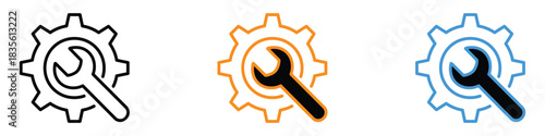 Maintenance icon vector. technical services and repair symbol. vector illustration.