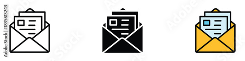 Newsletter Email icon vector. Envelope symbol. vector illustration.