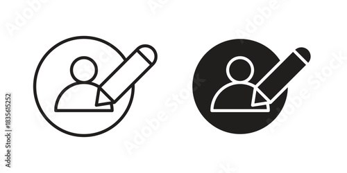 Content marketing icon. Outline, Glyph and Filled Outline Style
