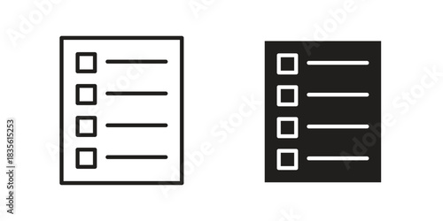 Content icon. Outline, Glyph and Filled Outline Style