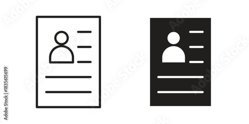 Criminal record icon. Outline, Glyph and Filled Outline Style
