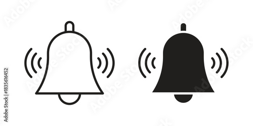 Doorbell icon. Outline, Glyph and Filled Outline Style