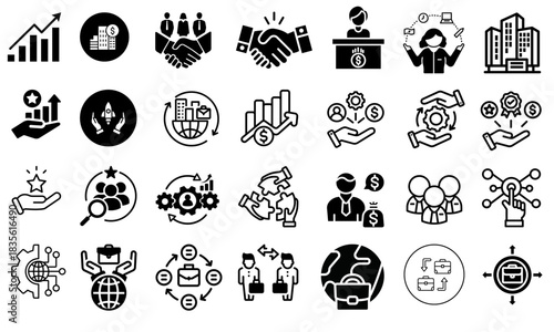 Teamwork & Leadership Icons
