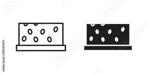 Halva icon. Outline, Glyph and Filled Outline Style