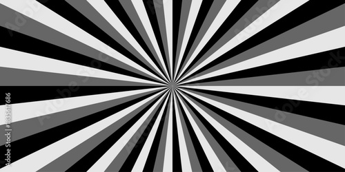 Sunburst Modern retro vintage sunrise sunbeam element spiral striped. Spiral starburst and striped pattern abstract geometric retro sunrays line wavy texture.	