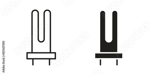 Heating element icon. Outline, Glyph and Filled Outline Style