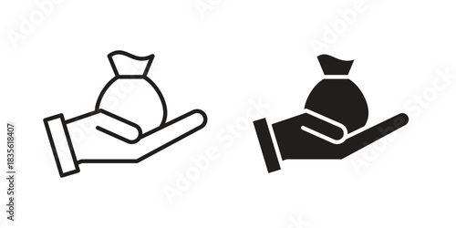 Inheritance law icon. Outline, Glyph and Filled Outline Style
