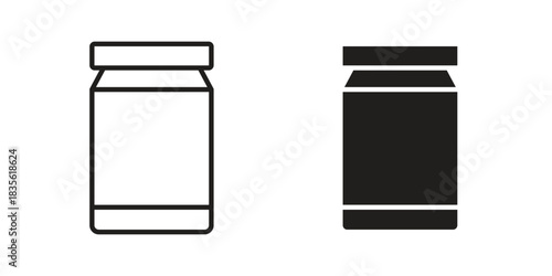 Jar icon. Outline, Glyph and Filled Outline Style