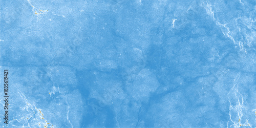 Blue grunge winter texture with ice and snow pattern on a vintage light nature surface