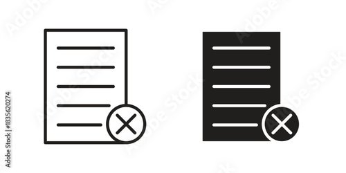 Paperless icon. Outline, Glyph and Filled Outline Style