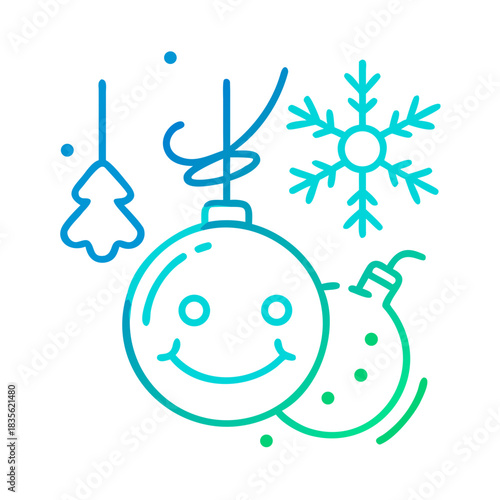 christmas element gradient