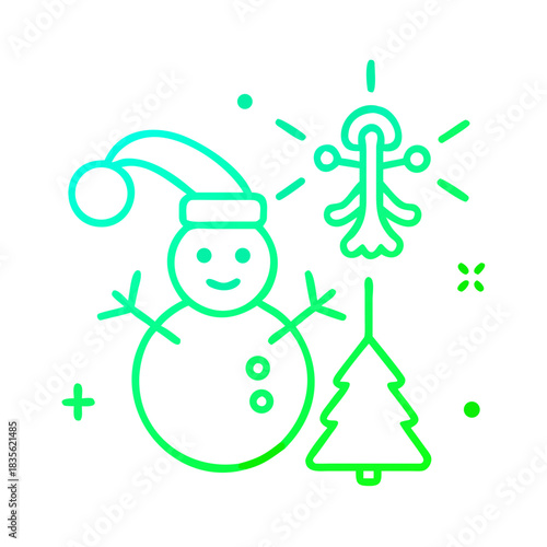christmas element gradient