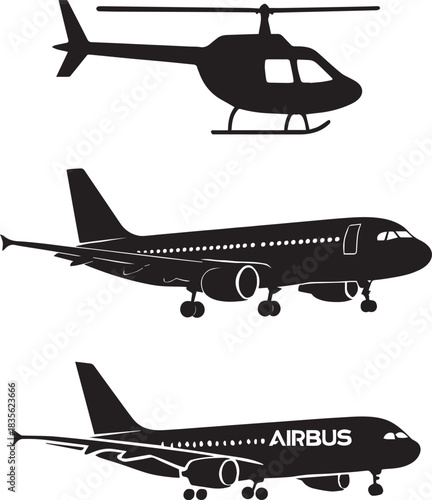 Airbus aircraft illustration and graphics