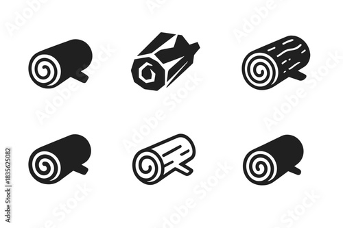 Diverse Logo Designs. Raw. Icon set. Set Logo of raw: raw materials icon. harmonious logo variations of the same emblematic concept, each with different