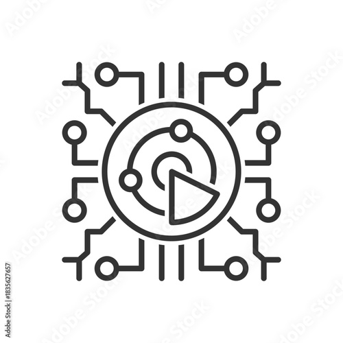 Smart Sonar Icon - Ai Radar Technology Icon