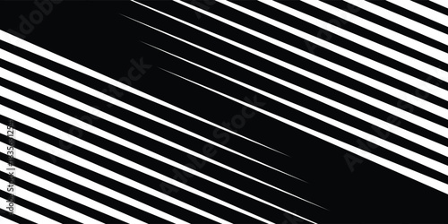 Seamless vector abstract black and white geometric pattern with fading wavy lines, vector modern.