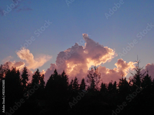 Sunrise in the foothills of Woodinville, Washington