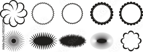 Collection of decorative vector frames and design elements