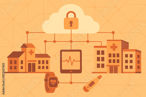 Stored network letters smart any chinese labels typography characters healthcare no vector