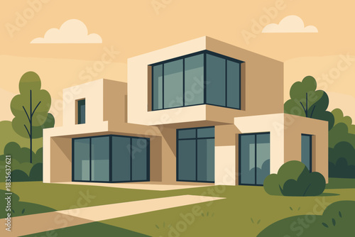 Icon numbers modern captions warm characters any vector building no minimal labels