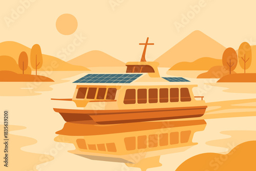 Captions icon solar no any full letters colors powered warm characters ferry