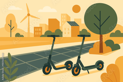 Solar any design vector negative minimal panels urban friendly no icon flat