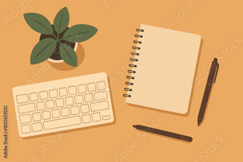 Working flat minimal vector cyrillic numbers colors tidy text workspace no structure