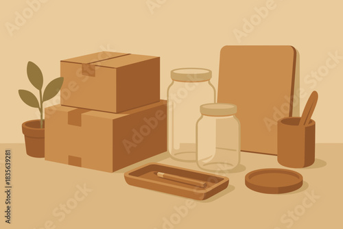 Sustainable text vector icon no boxes style geometric illustration design workspace bubbles