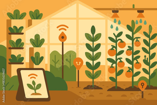 Vertical smart icon emojis punctuation numbers sensors no geometric innovation vector modern