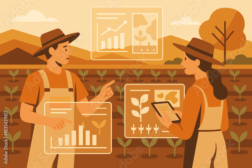 Vector icon farming punctuation smart modern warm bubbles full text emojis innovation